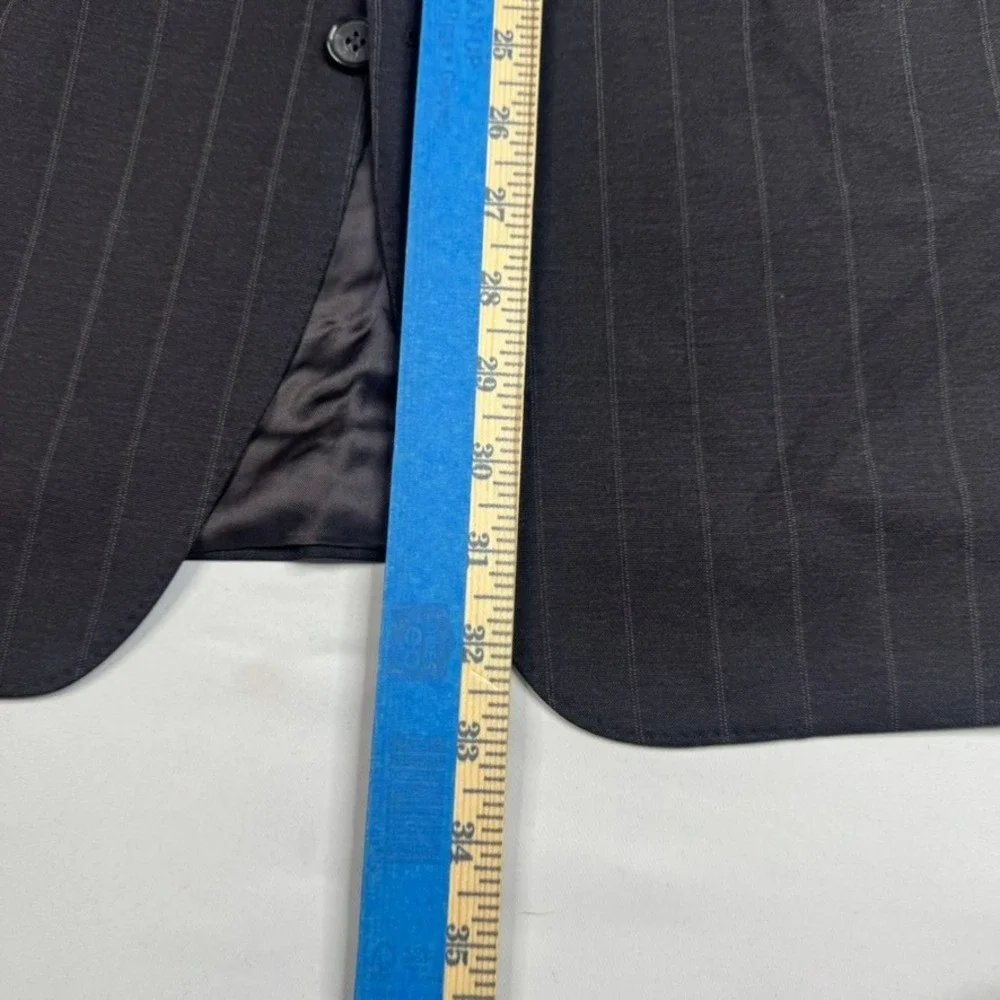 Canali Blazer Mens 54 (US44) Charcoal Grey Loro Piana Wool Pinstripe Suit Jacket